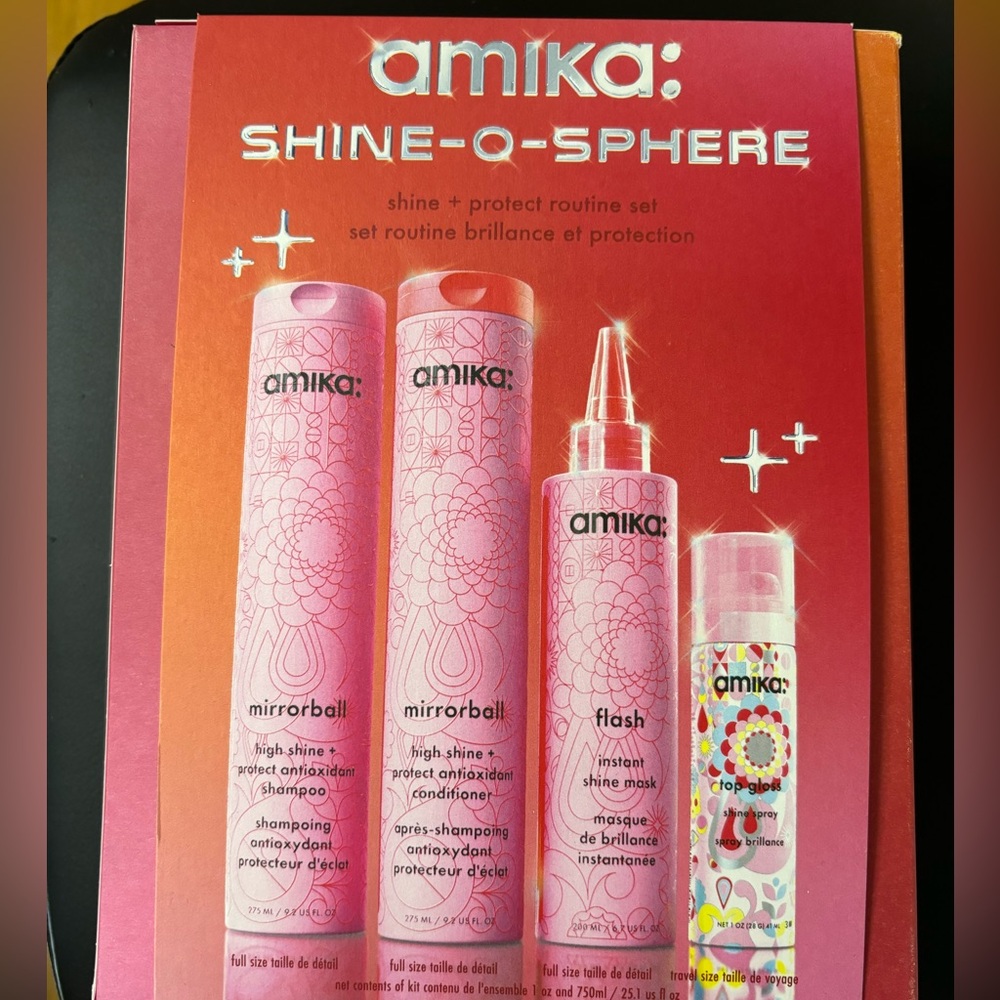 AMIKA Shine-O-Sphere Shampoo Conditioner Mask Gift Set